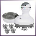 Smart Electric Scalp Massager — Deep Rotation Massage, 4 Interchangeable Heads